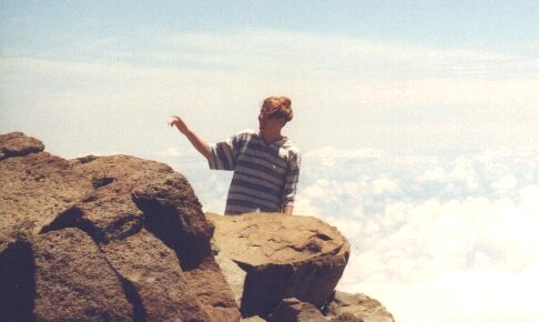 From this rocky ledge, i could survey all the land. Only an autographed 8x10 of Michael Caine could lure me back to civilization.